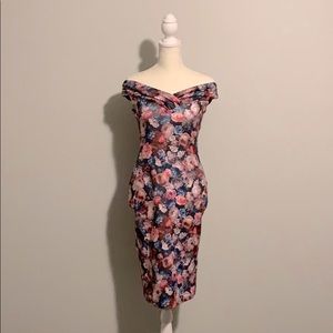 ASOS flower midi dress